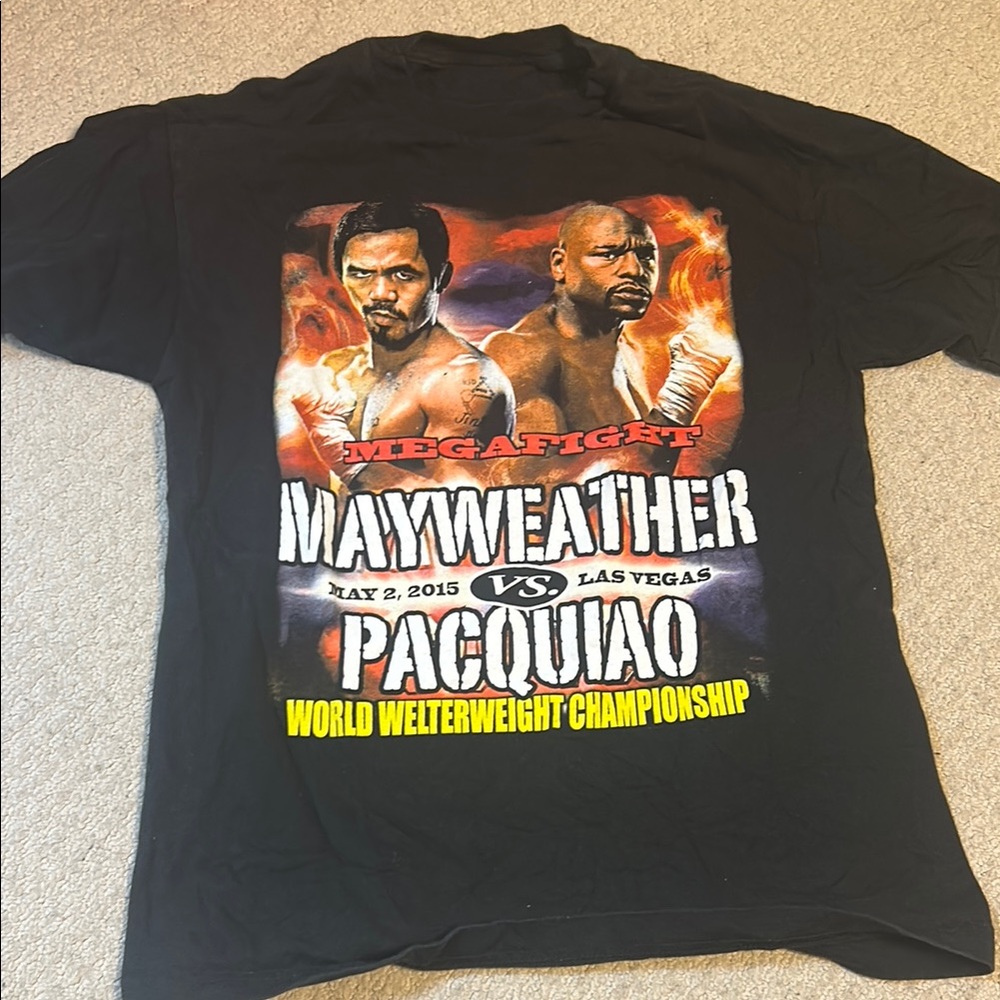 Black Mayweather vs Pacquiao T-Shirt